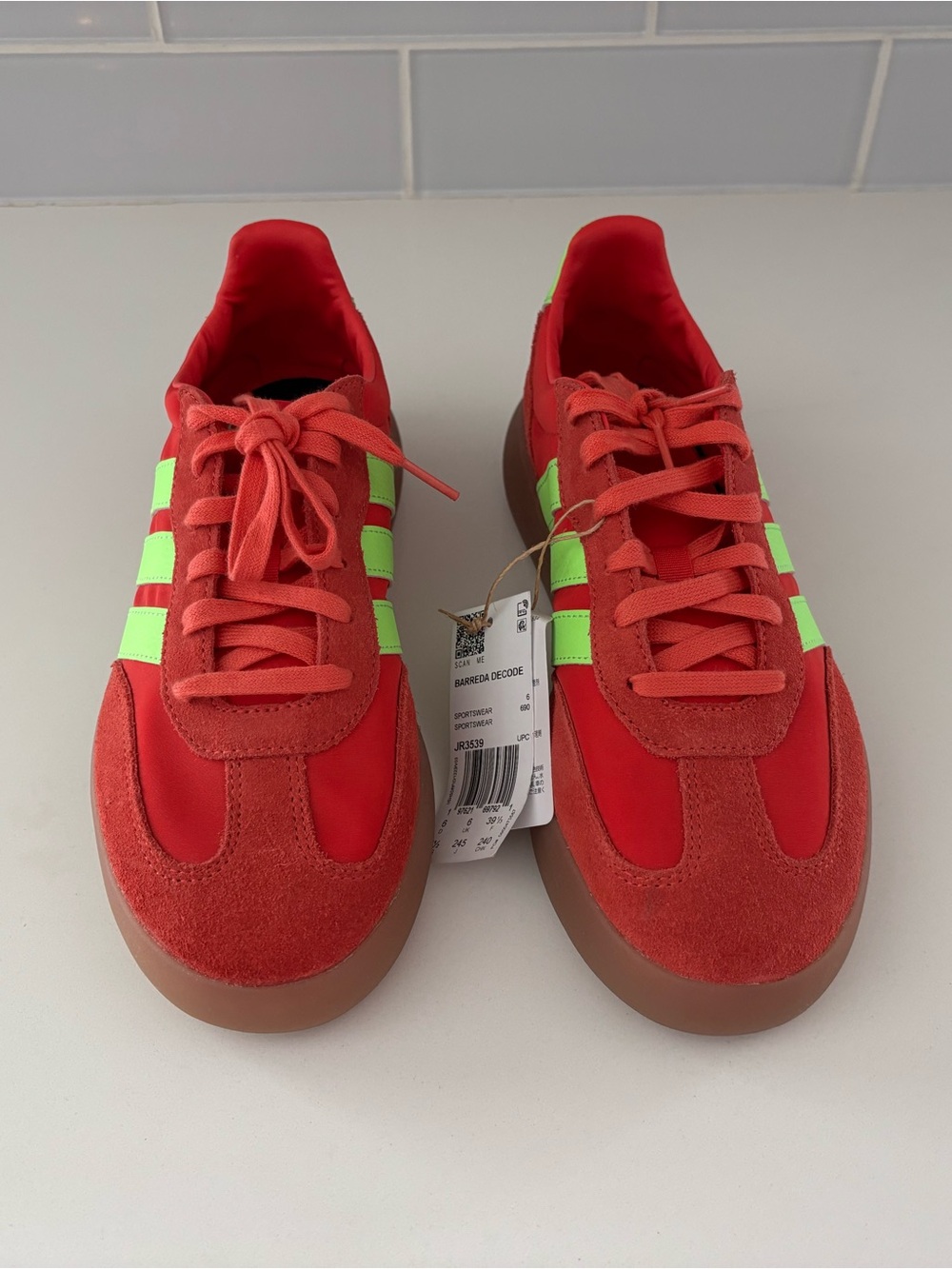 Adidas Barreda Decode red/lime green jr3539